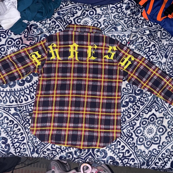 Kids Flannel Button Up - Picture 4 of 5